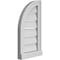 Ekena Millwork Quarter Round Top Left Surface Mount PVC Gable Vent w/ 2"W x 2"P Brickmould Sill Frame, 12"W x 22"H GVPQL12X2203SF - alternate 2